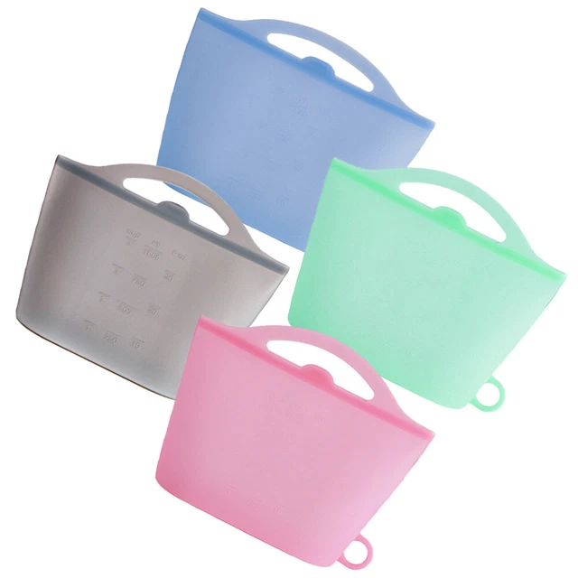 Bolsa de almacenamiento de silicona para niños bolsa de aperitivos bolsas de silicona de grado alimenticio silicona