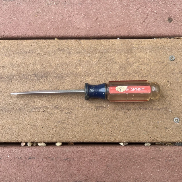 Vintage Craftsman 41581, 3/16" Slotted Flathead Screwdriver WF    Made In USA