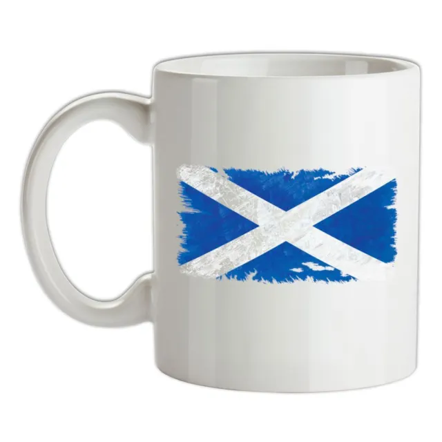 Escocia Grunge Estilo Bandera - Taza de Cerámica - Edingburgh Glasgow País Viaje