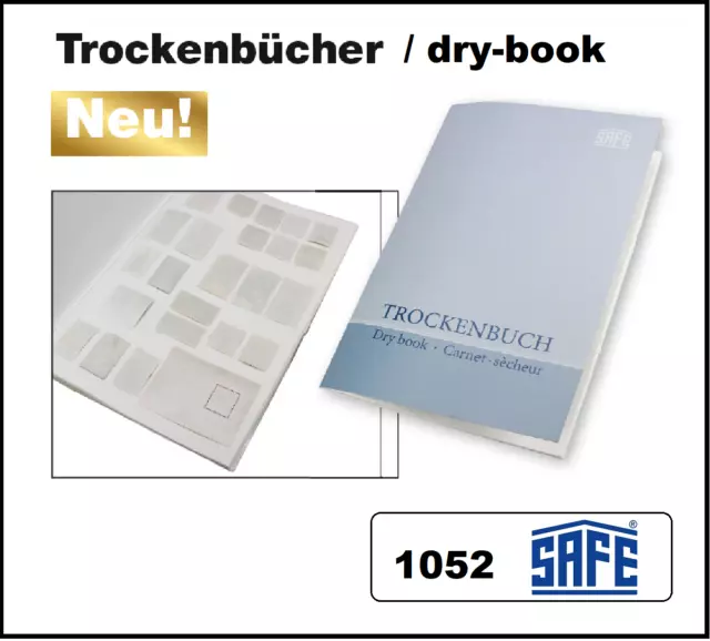 SAFE 1052 Trockenbuch Standard A4 10 Trockenlöscblättern + 2 Folienblättern