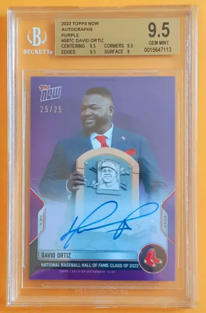 On-Card Autograph # to 99 - David Ortiz Sets Record For Oldest 30-HR Season  - TOPPS NOW®