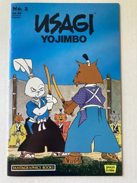 Usagi Yojimbo #2 Stan Sakai Fantagraphics Comics 1987 Copper Age-  1st Print