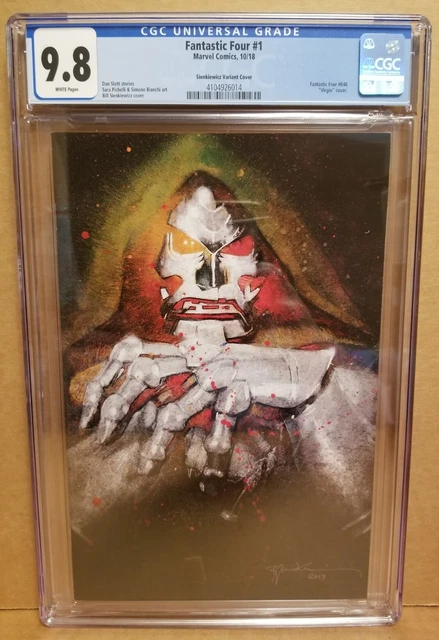 Fantastic Four #1 Cgc 9.8 Bill Sienkiewicz Doctor Doom Virgin Variant 2018