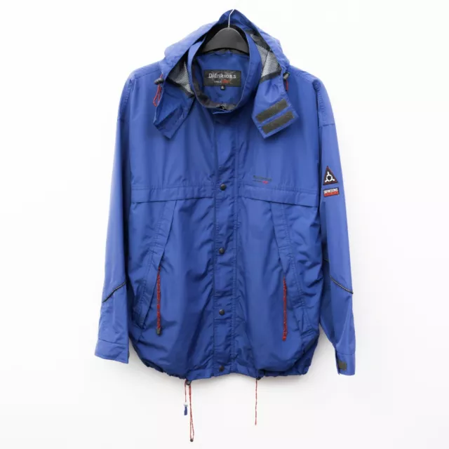 Didriksons Uomo XL Cappotto Giacca a Vento Impermeabile con Cappuccio Zip Scatto