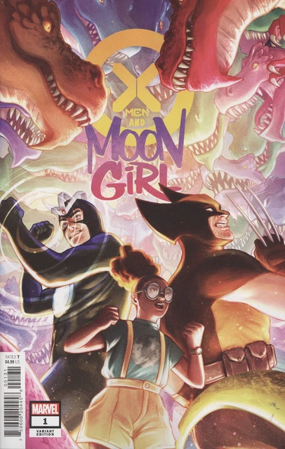 X-Men And Moon Girl #1 Edge Variant Vf/Nm Marvel Hohc 2022