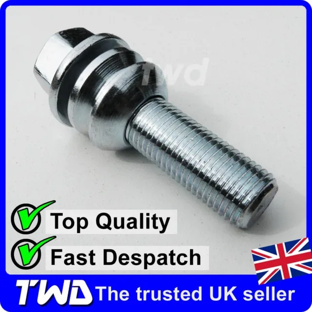 Extra Long 37Mm Alloy Wheel Bolt For Porsche Panamera With 7-10Mm Spacers [1P37]