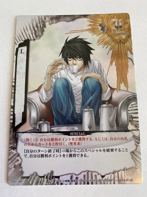 DEATH NOTE TRADING Card Game Rare Holo L KONAMI TCG Light