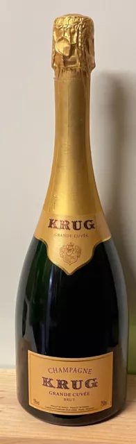 1 Flasche 0,75 L. Champagne Krug, Grande Cuvee, ohne Jahrgang.