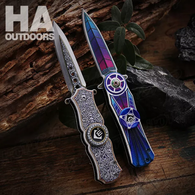 EDC Outdoor Tactical Survival Folding Pocket Knife for Camping Hunting Hiking