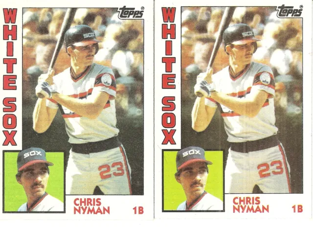 2 Card Chris Nyman Baseball Card Lot 697