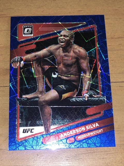ANDERSON SILVA #27 2022 Panini Donruss Optic UFC BLUE VELOCITY PRIZM K45