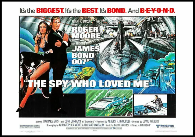 James Bond 007: Der Spion, der mich liebte (Moore) Filmposter - 84,1 x 59,4 cm