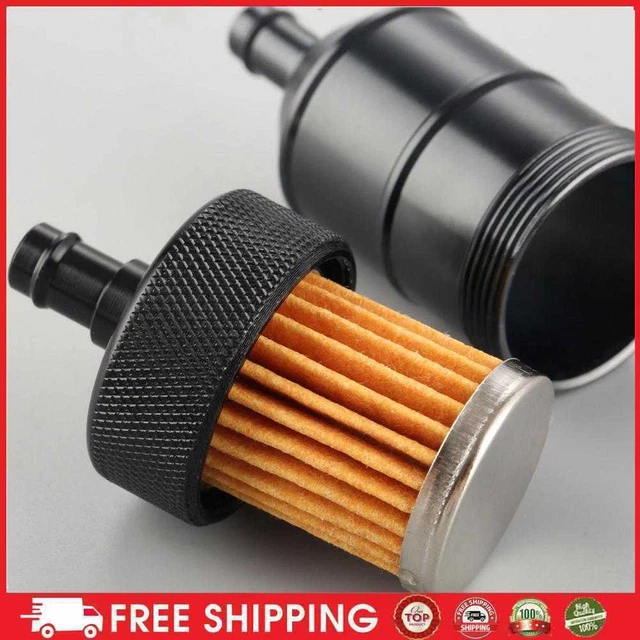 8 mm filtro de combustible de gas aleación de aluminio limpiador de gasolina para motocicletas (Schwa
