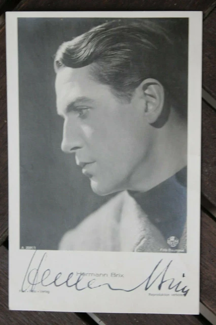 34701 Photo Ross Publisher Autograph Ak Hermann Brix Autograph Film Actor
