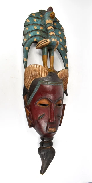 Guro Portrait Mask with Bird Figure Cote d'Ivoire