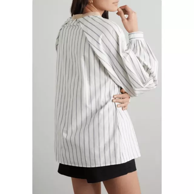 Zeus + Dione Tyche Striped Poplin Blouse 2