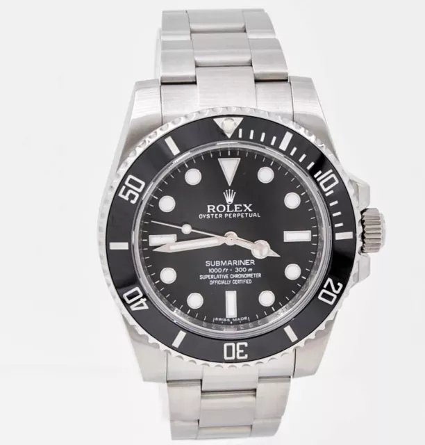 Rolex Submariner (No Date) 40 mm Stahl 2012 Full Set LC 100