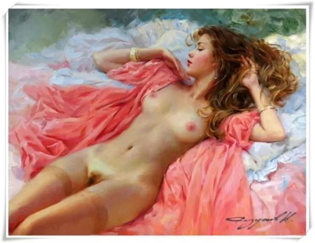 Konstantin Razumov Girl,Modern Abstract hand-painted Oil Painting Wall 24x32&45