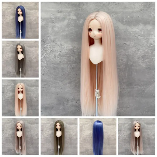 Dolls Long Straight Finished Wigs for 1/3 1/4 1/6 BJD Fashion Doll Accessories