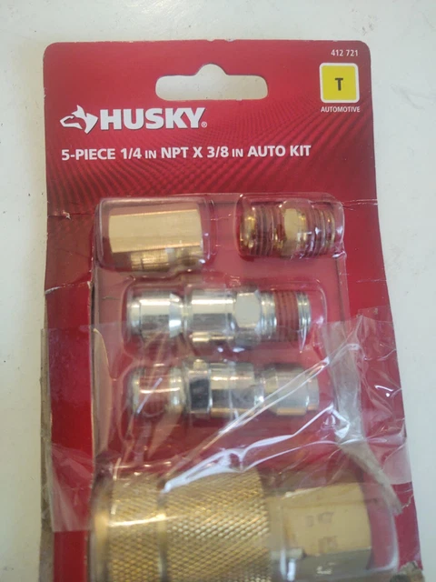 Husky 5-Piece 3/8 in. Automotive-Style Quick-Connector Kit