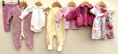 Baby Girls Bundle Of Clothing Age 0-3 Months Junior J Mothercare H&M
