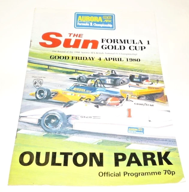 OULTON PARK 1980 9 aprile AURORA BRITANNICA F1 GOLD COP Programma gara