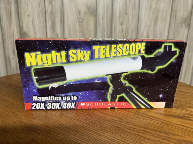 Night Sky Telescope By Scholastic 20x 30x 40x Magnification Vintage