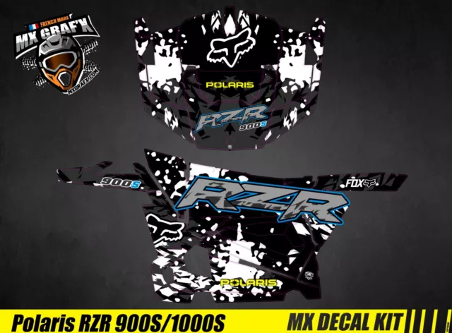 Kit Déco SSV pour / SSV Decal Kit for Polaris RZR 900 /1000 - Black Fox