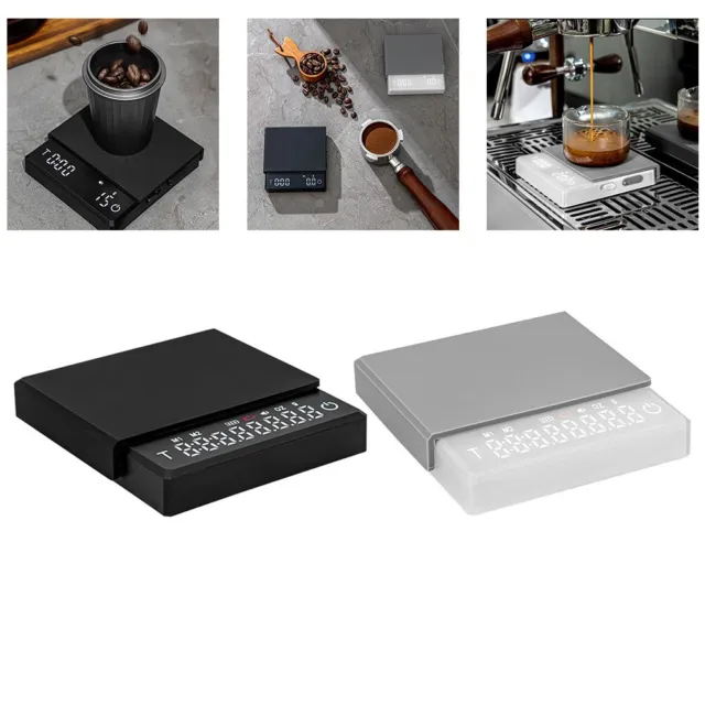 Cable de carga báscula electrónica pequeño digital negro USB cocina espresso