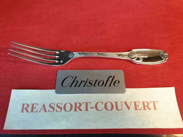 Fork Desserts christofle Delafosse 18.8 CM Correct Condition SILVER PLATED