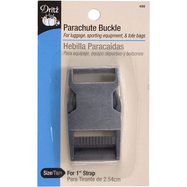 Hebilla de paracaídas Dritz para correa de plata antigua de 1", 486