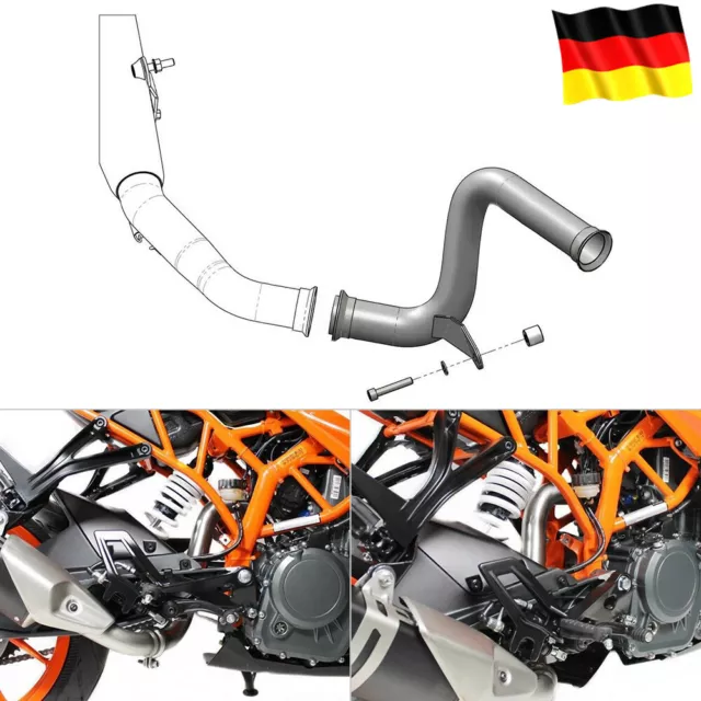 Decat Auspuff Mittelrohr Auspuffrohre Eliminator Für KTM RC125 RC390 2017-2020