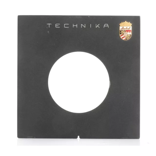Linhof TECHNIKA 5x7" LENS BOARD 129x129 mm FORO 64 mm + Sehr Gut (254423)