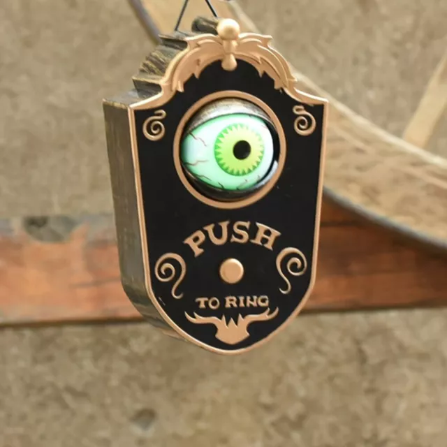 Halloween Door Bell Eyeball Door Bell Decor For Party Haunted Rotating Eyes