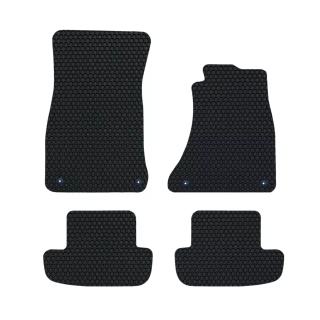 Fits Audi A5 MK1 Coupe 2006-2016 DELUXE Tailored Rubber Black Car Floor Mats Set