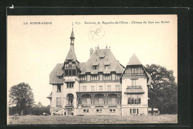 CPA Bagnoles-de-l´Orne, Chateau de Gue aux Biches