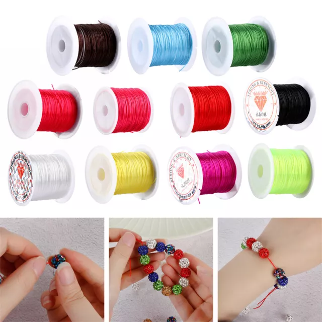 Crystal Thread Strong Stretchy String Bracelet Beading Cord Necklace Rope