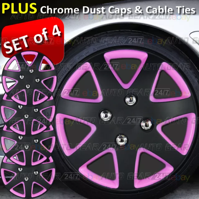 Pink hubcaps 2025 15 inch