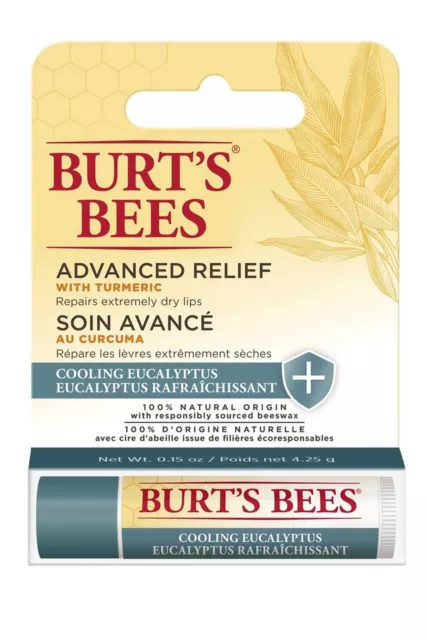 Burts Bees Lippenbalsam Advanced Relief verpackt 4,25 g Kühlung Eukalyptus