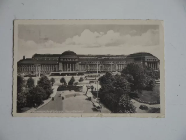 AK Reichsmessestadt Leipzig Hauptbahnhof - 1943