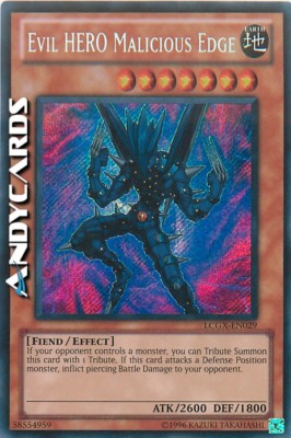 3x MALICIOUS EDGE EROE MALVAGIO • Comune • LED5 IT017 • 1Ed • Yugioh Evil Hero 