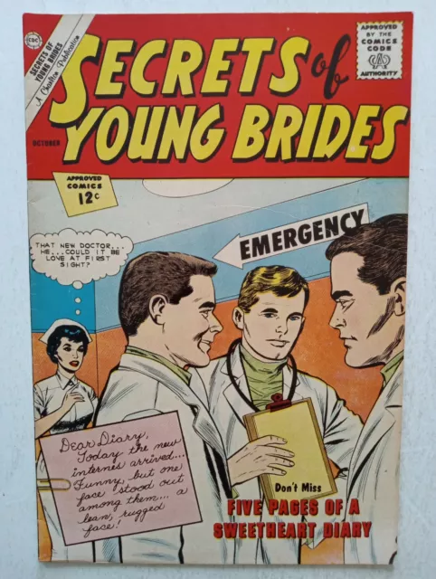 Charlton Secrets Of Young Brides #33 Silver Age 1962 Love Romance Comic Book