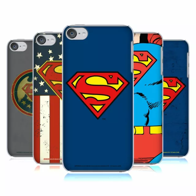 OFFICIAL SUPERMAN DC COMICS LOGOS HARD BACK CASE FOR APPLE iPOD TOUCH MP3