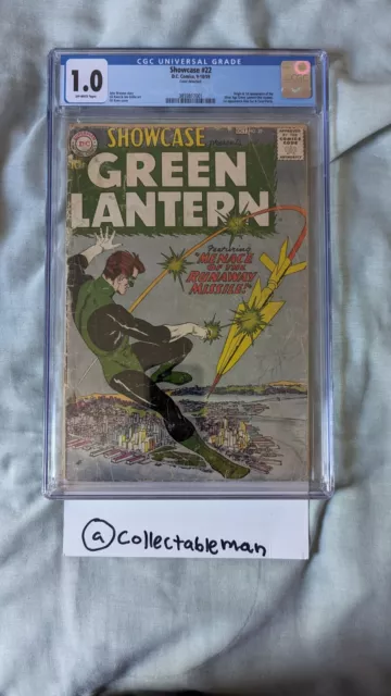 showcase #22 1959 cgc 1.0