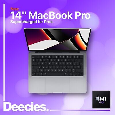 14-inch Apple MacBook Pro M1 Max 10-core CPU 32-core GPU 32gb RAM 1TB SSD NEW "