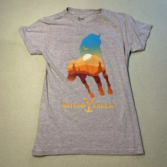 Yellowstone dutton ranch Horse shirt Women Medium Sunset Colorful