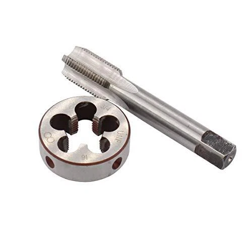 HUAZHICHUN 7/16-36UNS Tap & Die Set – Right Hand HSS Threading Tool For Precision Repair Work
