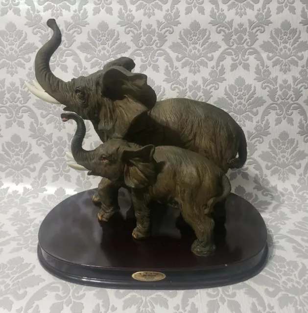 Elephant Mother with Baby, Resin Large Figurine by The Juliana Collection 🐘