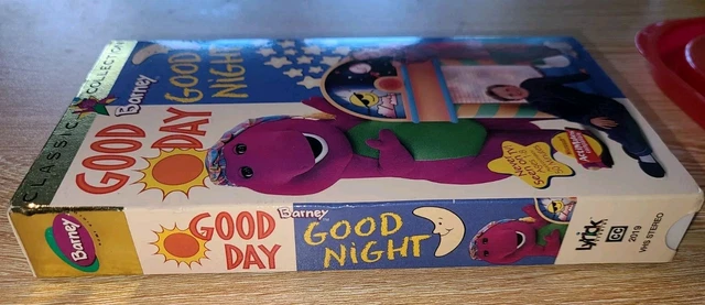 BARNEY GOOD DAY Good Night VHS 1997 Classic Collection Video Tape Never