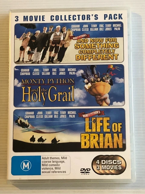 MONTY PYTHON (3 Movie Pack DVD Reg 4) Life of Brian, Holy Grail + [John ...